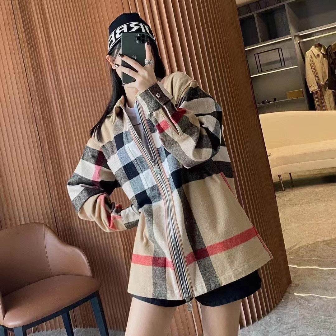 블렌드 체크자켓 (Blended check jacket)