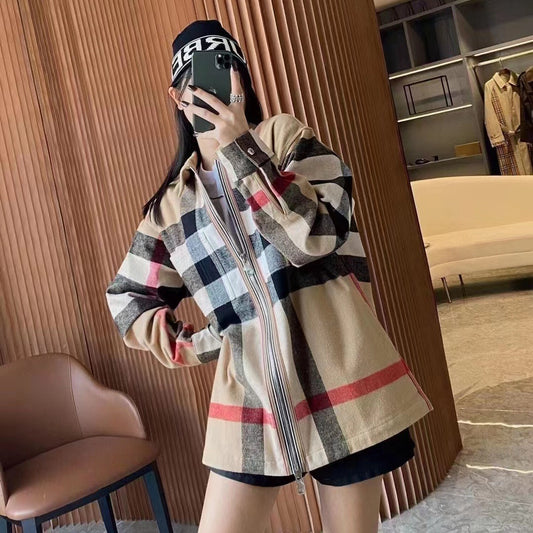 블렌드 체크자켓 (Blended check jacket)