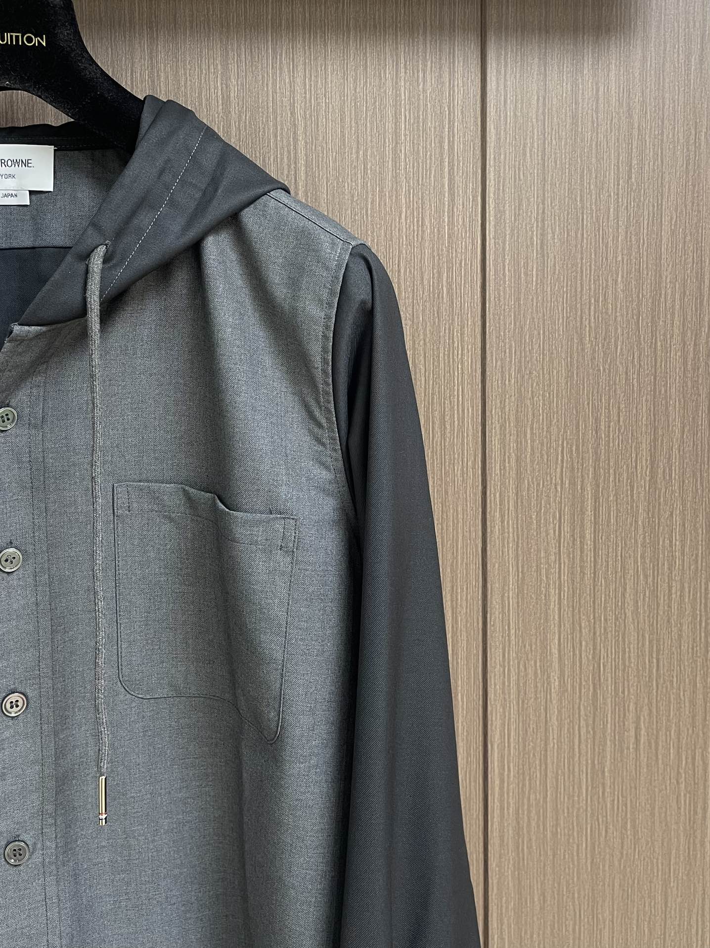 컬러블로킹 후드셔츠 (Colorblocking hooded shirt)