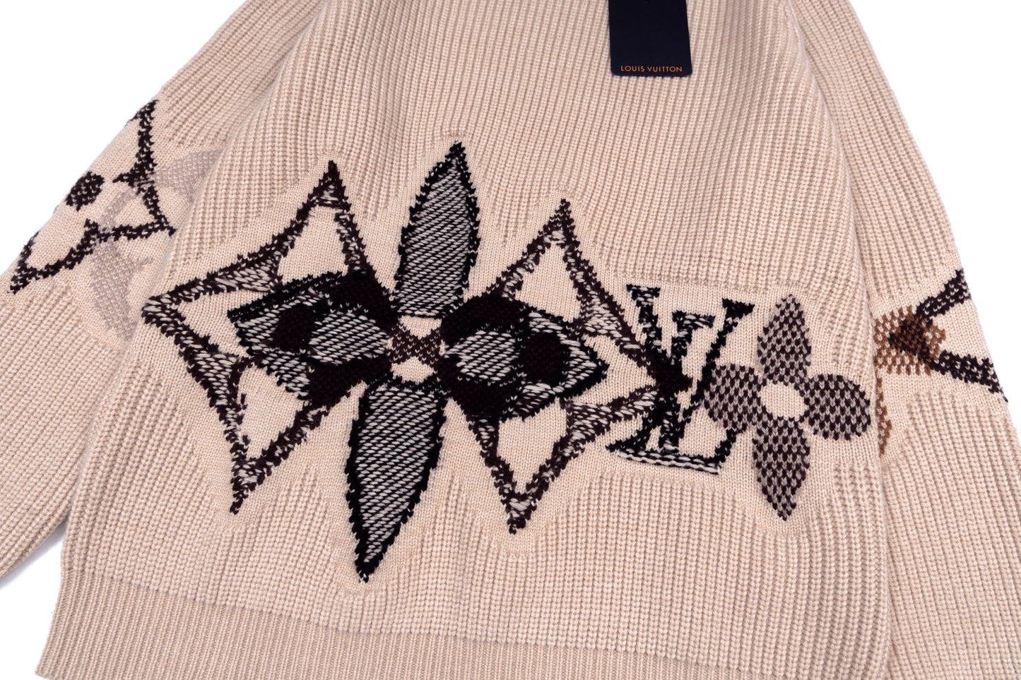 플로럴 니트티 (floral knit tee)