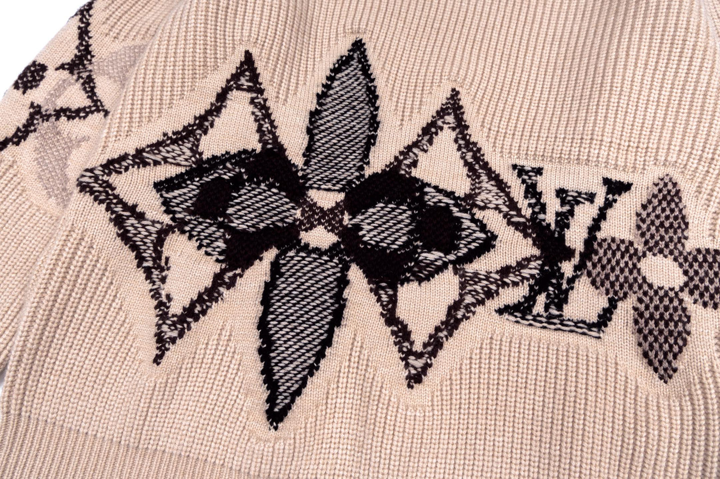 플로럴 니트티 (floral knit tee)