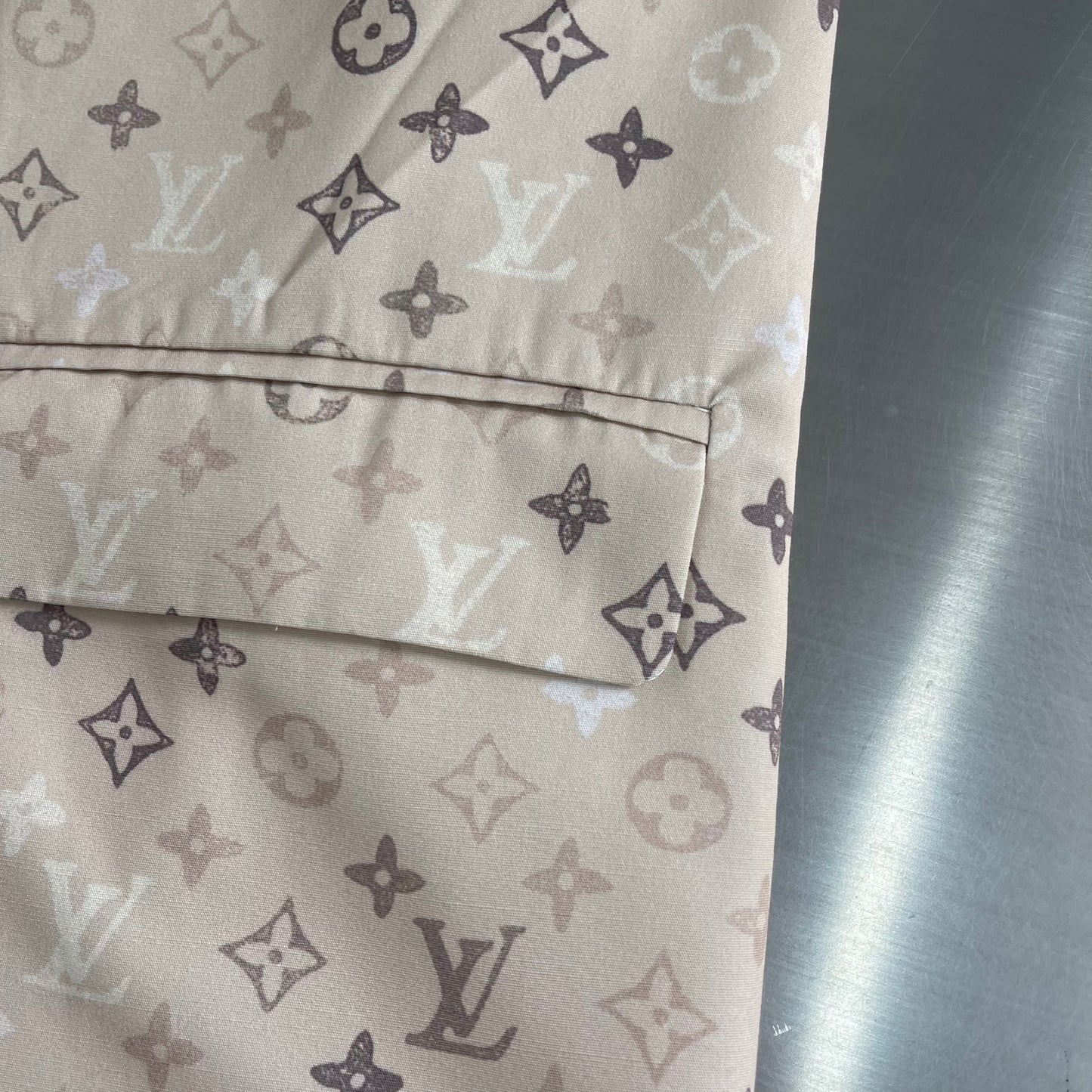리버시블 노칼라 재킷 (Reversible collarless jacket)