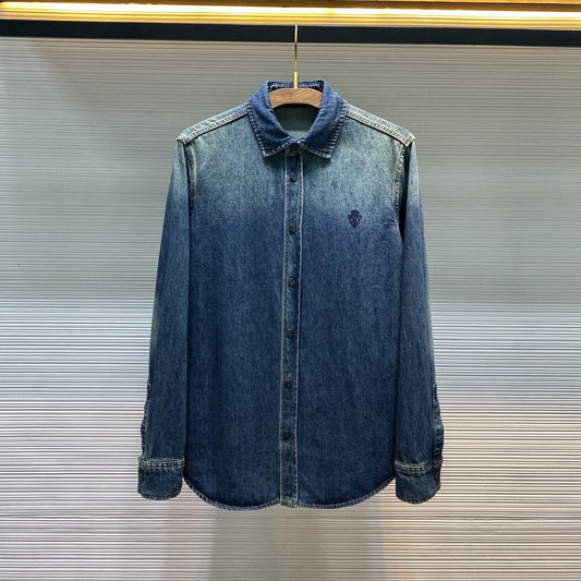 그라데이션 데님 셔츠 (gradient denim shirt)