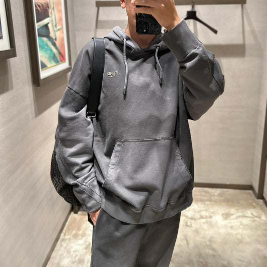 워시드 그라데이션 후드티셔츠(Washed gradient hoodie)