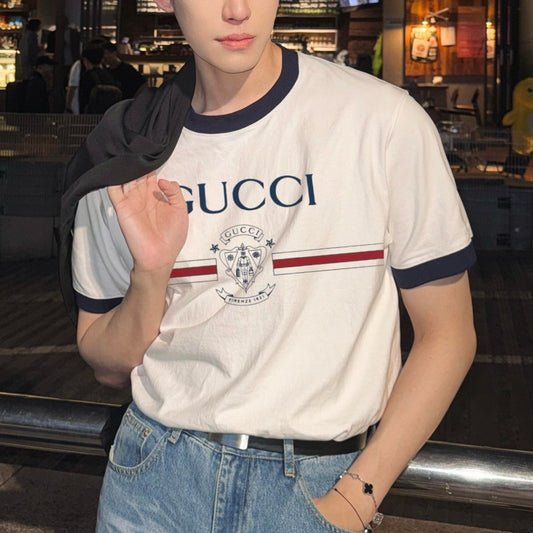 프린트 코튼티셔츠 (printed cotton t-shirt)