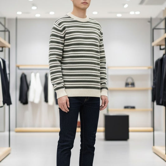 보트넥 티셔츠 (boat neck t-shirt)