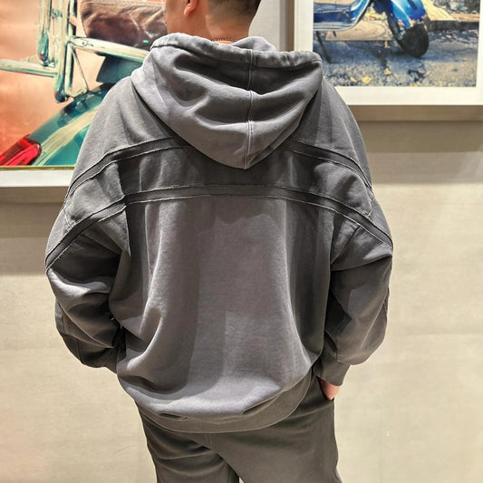 워시드 그라데이션 후드티셔츠(Washed gradient hoodie)