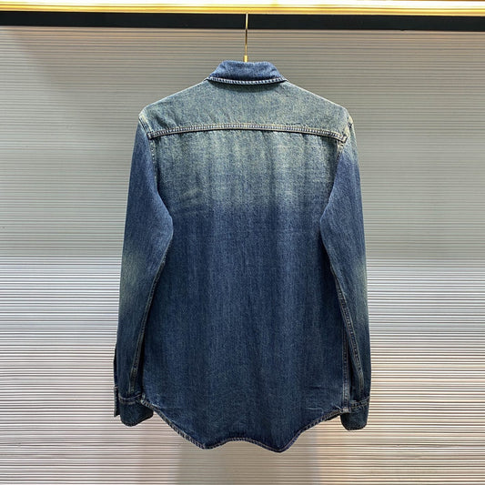 그라데이션 데님 셔츠 (gradient denim shirt)
