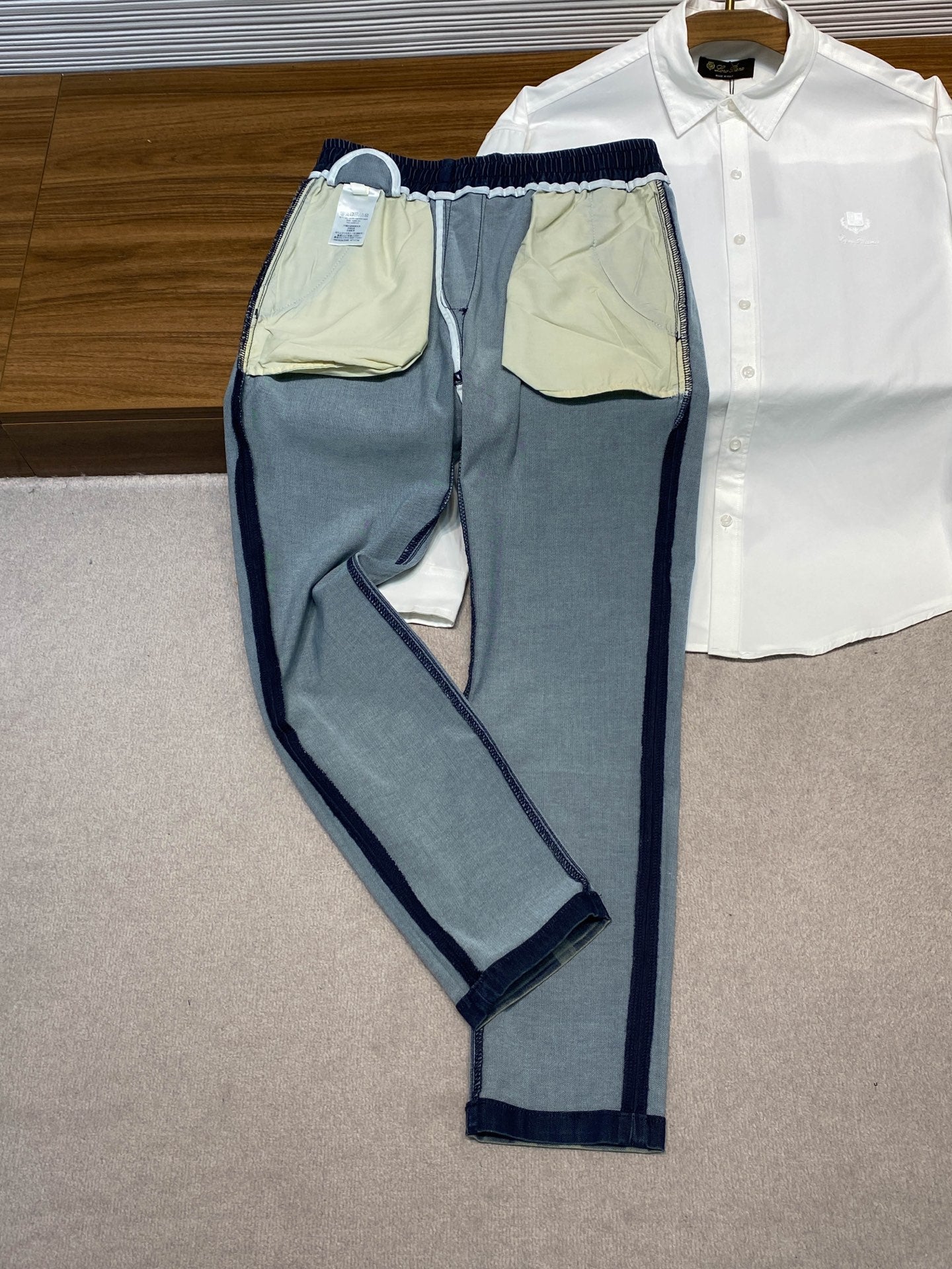 체커보드 밴딩바지 (Checkerboard banding pants)