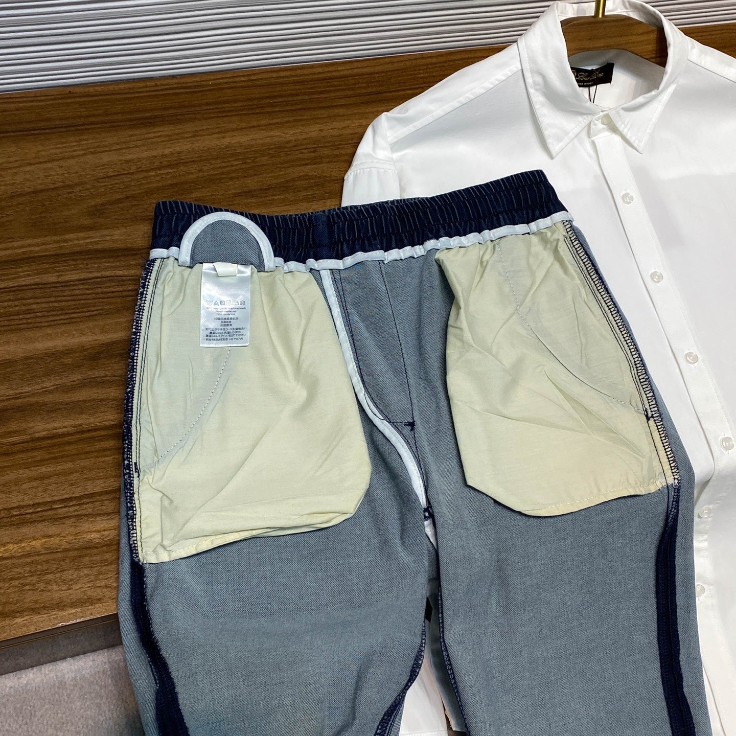 체커보드 밴딩바지 (Checkerboard banding pants)