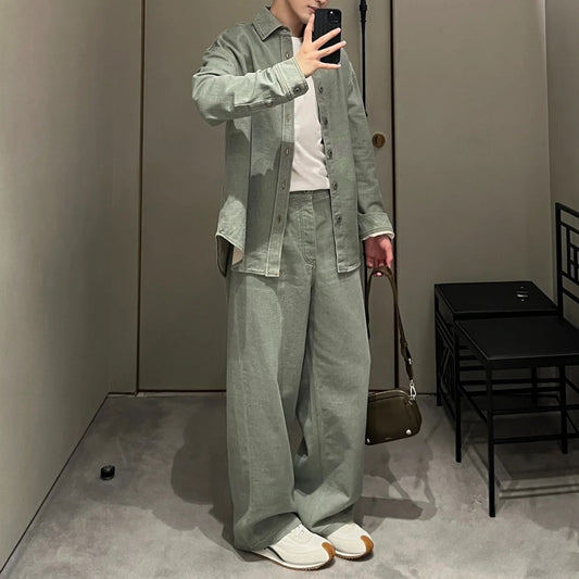 바틱 데님셋업 (Batik denim set-up)