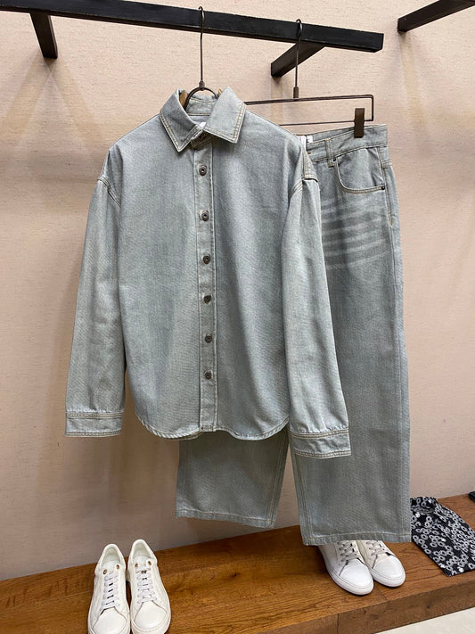 바틱 데님셋업 (Batik denim set-up)