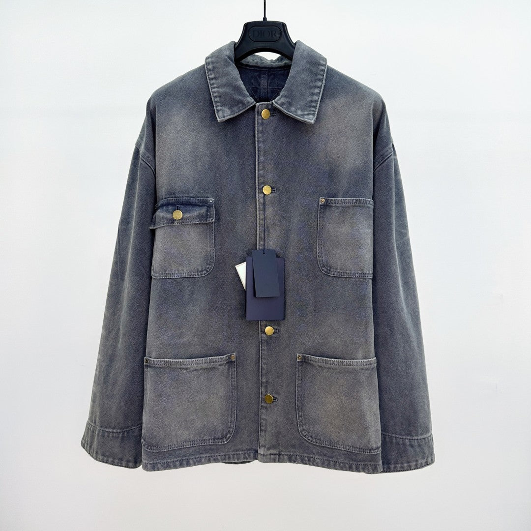 워싱 데님 자켓 (washed denim jacket)