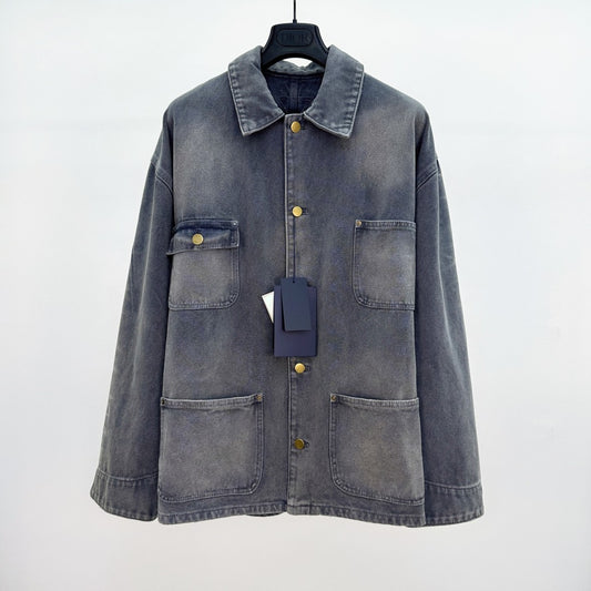 워싱 데님 자켓 (washed denim jacket)