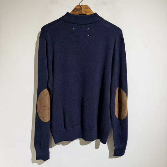클래식 라펠 니트 (classic lapel knit)