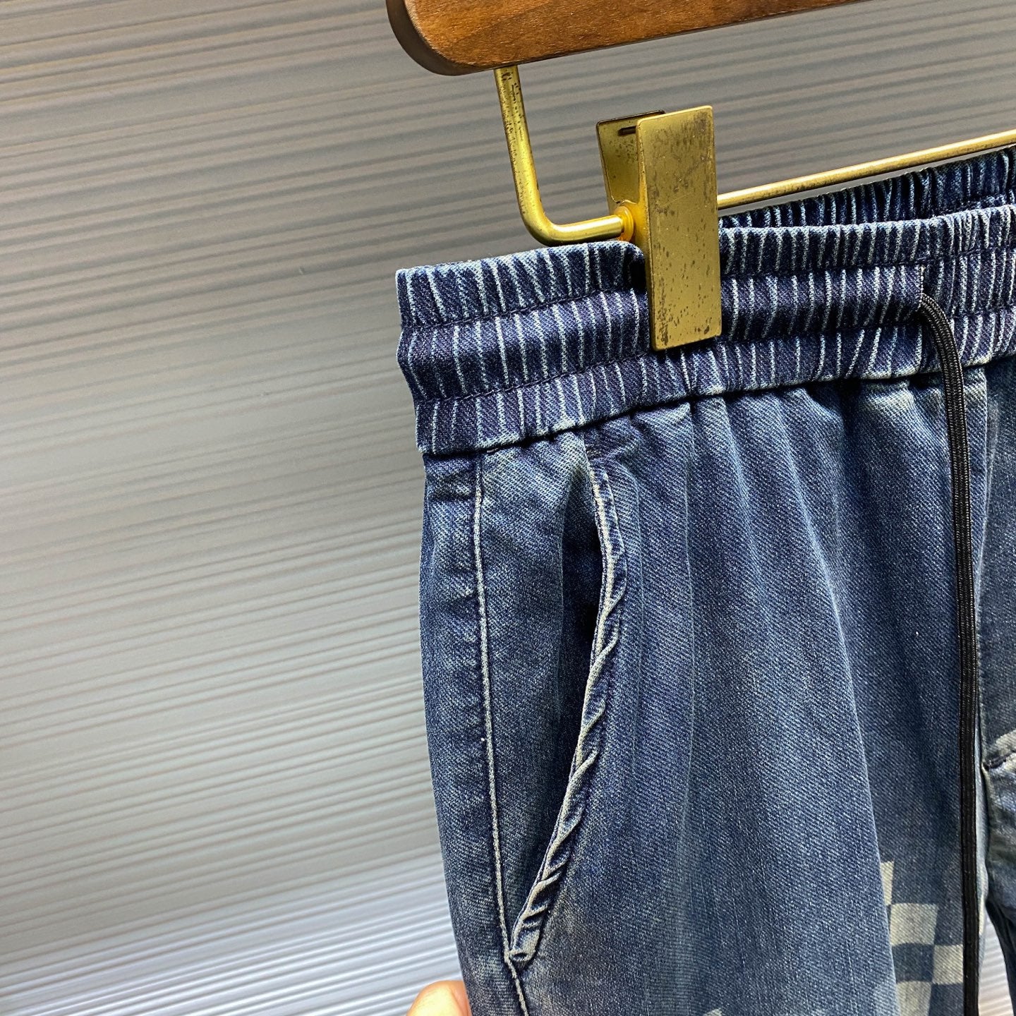 체커보드 밴딩바지 (Checkerboard banding pants)