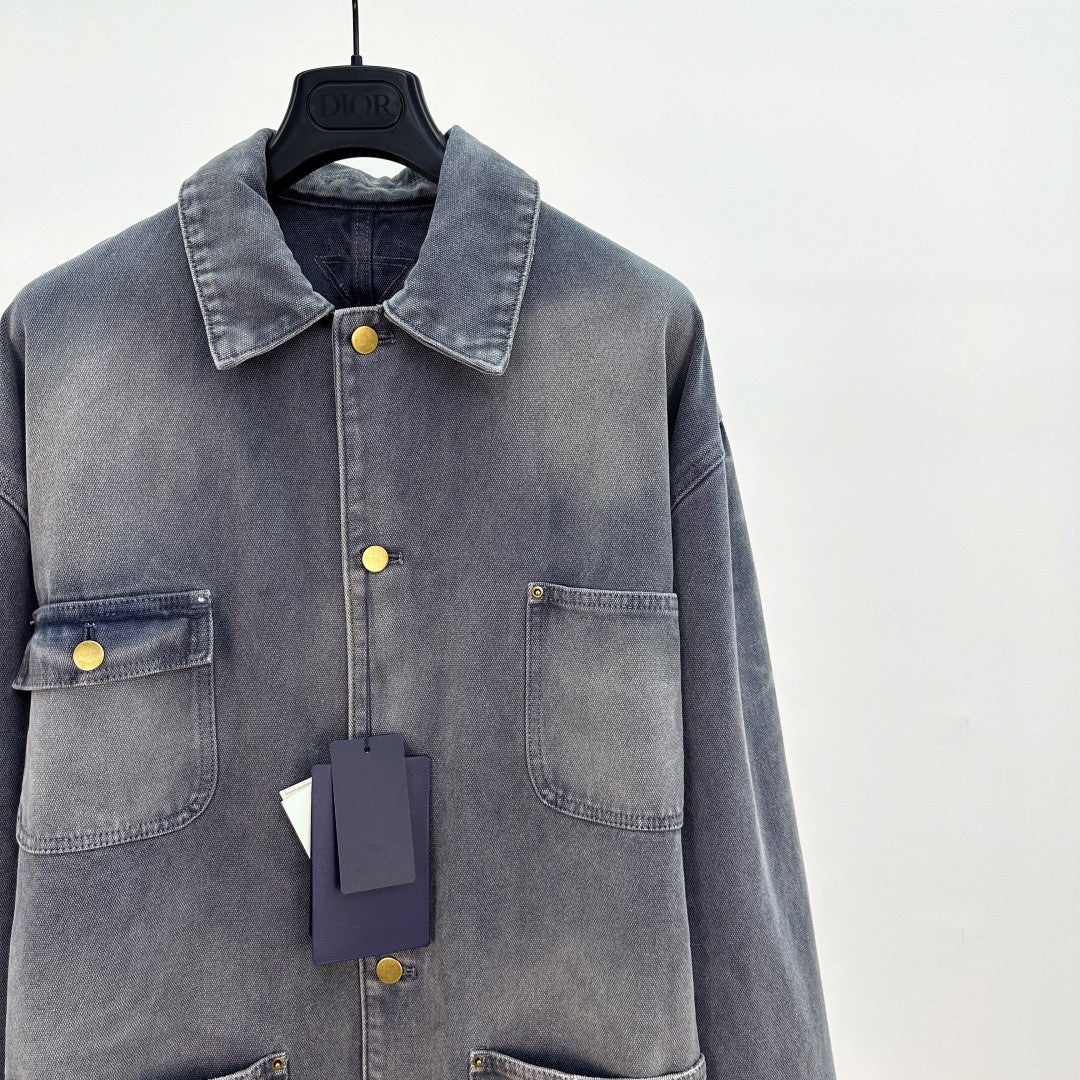 워싱 데님 자켓 (washed denim jacket)