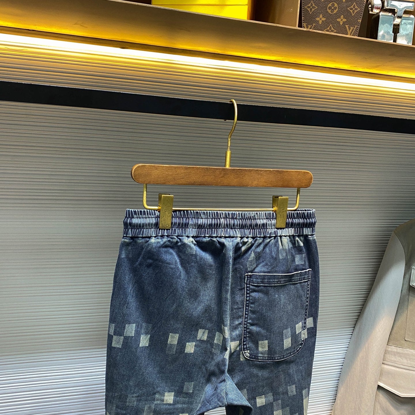 체커보드 밴딩바지 (Checkerboard banding pants)