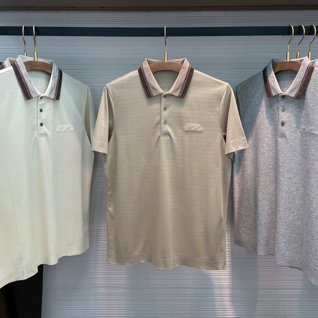 럭스 배색 티셔츠 (Luxe Color-Block T-Shirt)