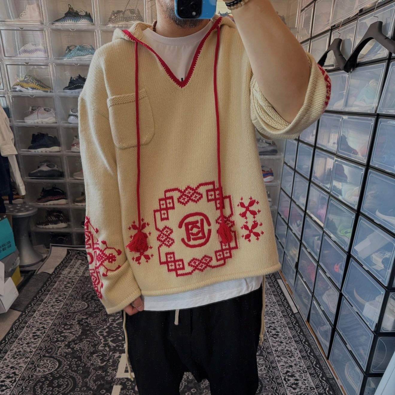 헤비웨이트 니트 티셔츠 (Heavyweight knit t-shirt)