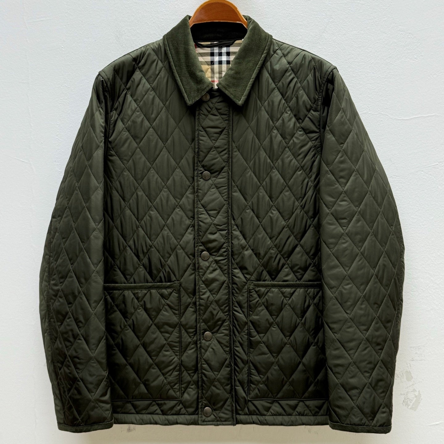 플래드 퀄팅자켓 (Plaid quilted jacket)