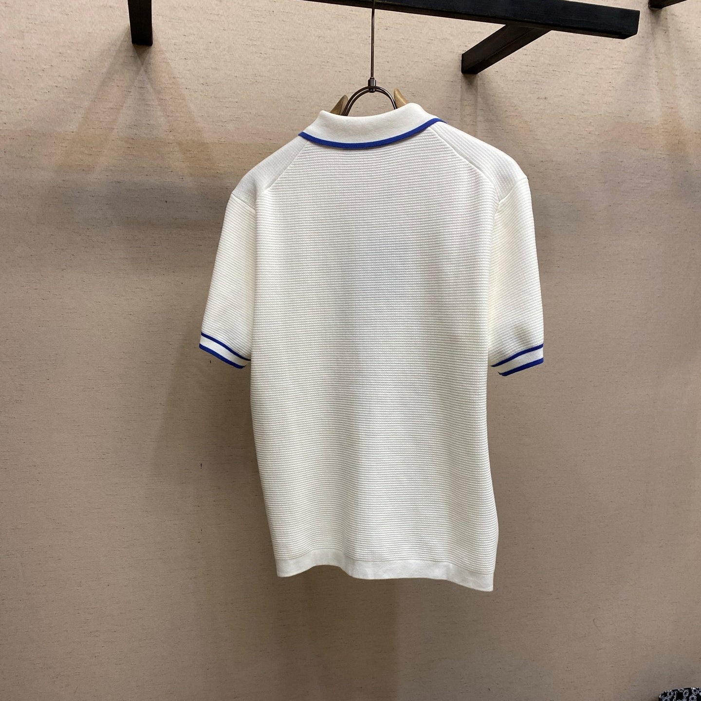 와플 컬러블록 반팔셔츠 (Waffle color-block short-sleeve shirt)