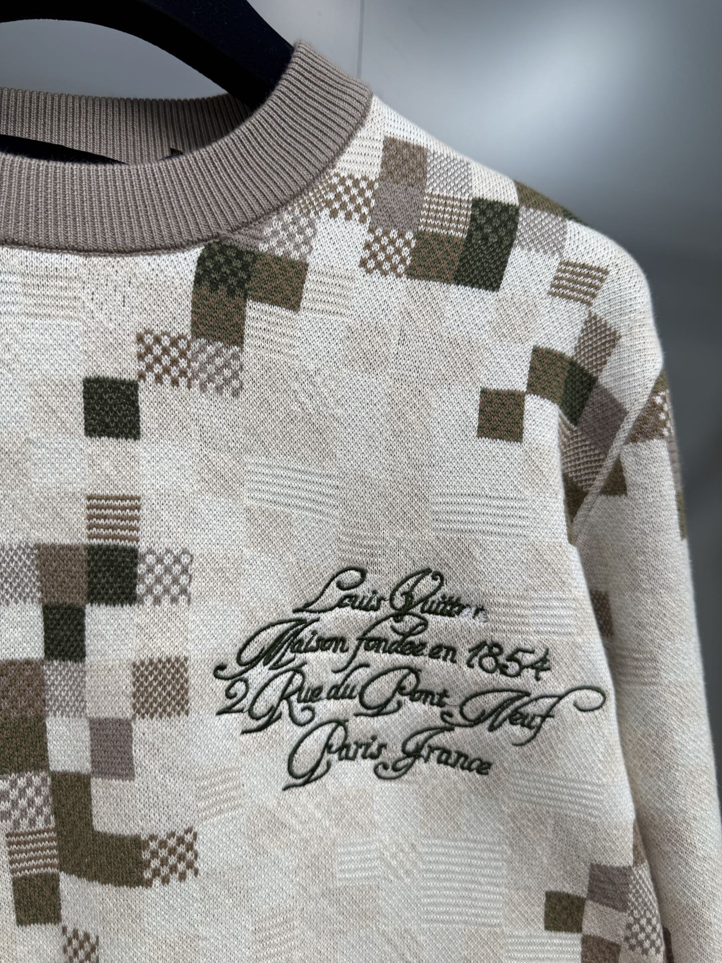 카무플라주 니트티셔츠(Camouflage knit t-shirt)