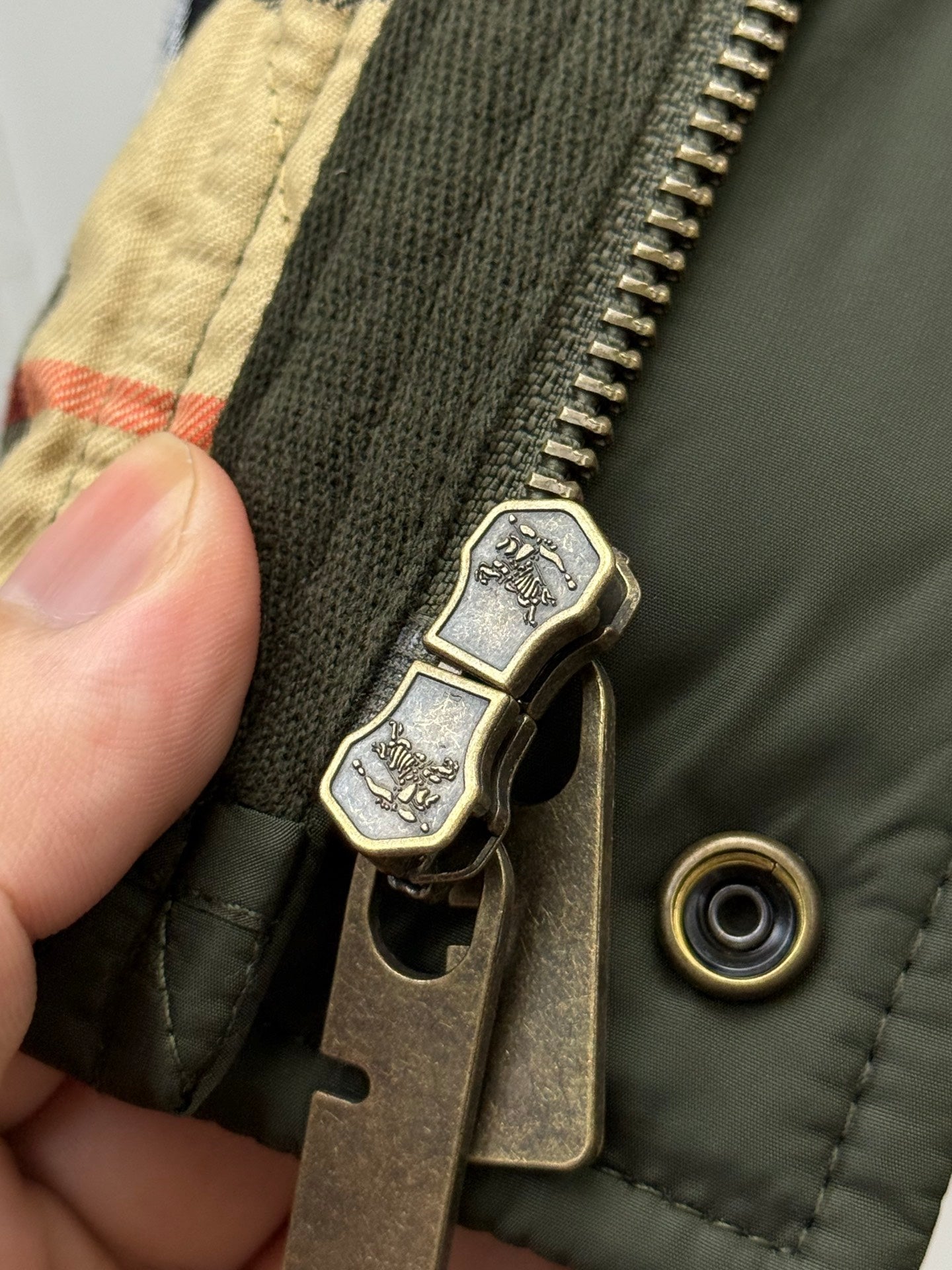 플래드 퀄팅자켓 (Plaid quilted jacket)