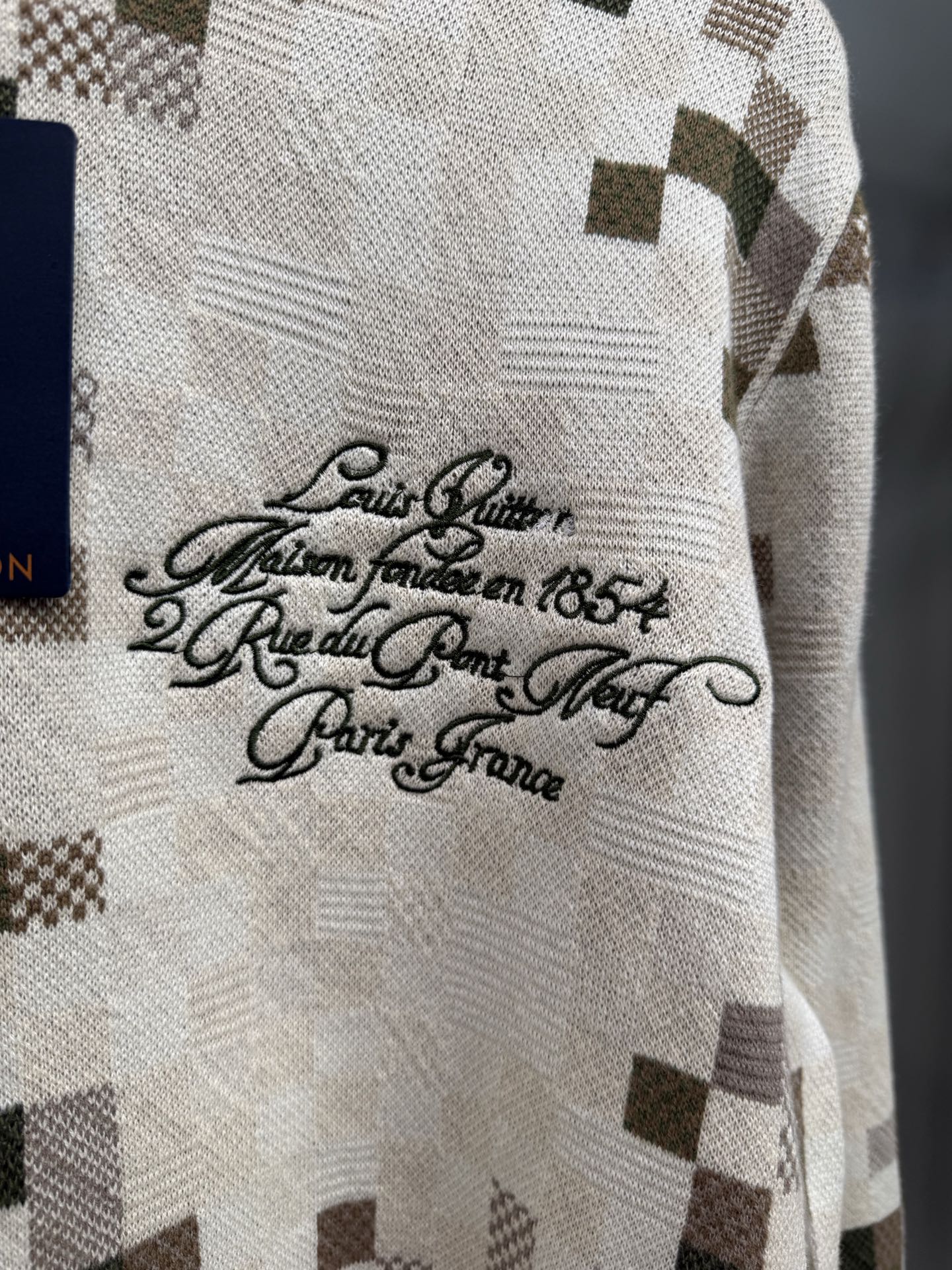 카무플라주 니트티셔츠(Camouflage knit t-shirt)