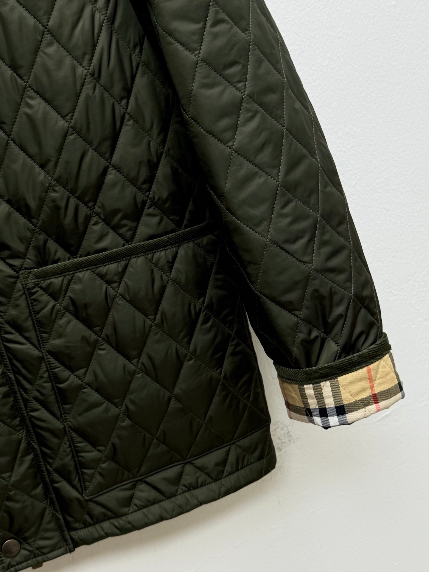 플래드 퀄팅자켓 (Plaid quilted jacket)