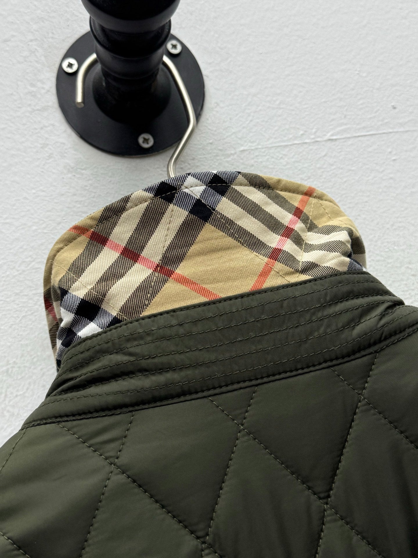 플래드 퀄팅자켓 (Plaid quilted jacket)