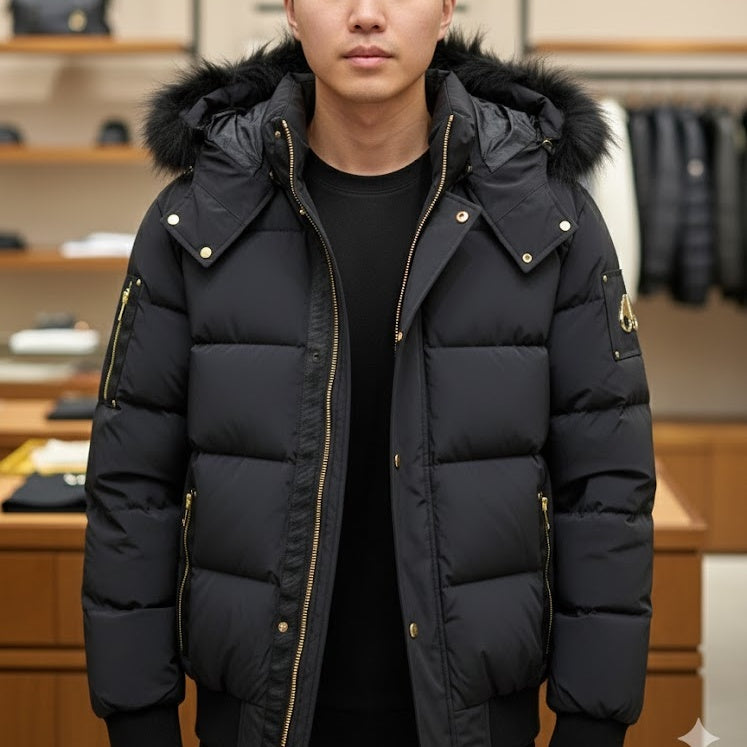 크롭 봄버 다운자켓 (Crop bomber down jacket)