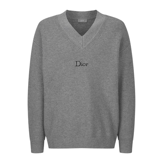 V넥 울 스웨터 (V-neck wool sweater)