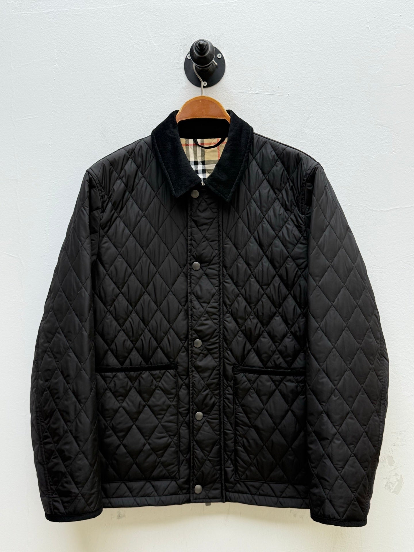 플래드 퀄팅자켓 (Plaid quilted jacket)