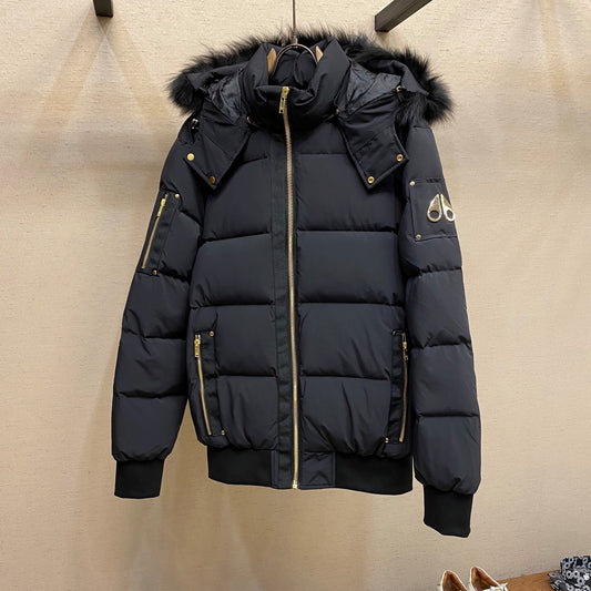 크롭 봄버 다운자켓 (Crop bomber down jacket)