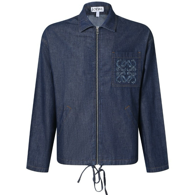 자수 패치 집업 (Embroidered patch zip-up)