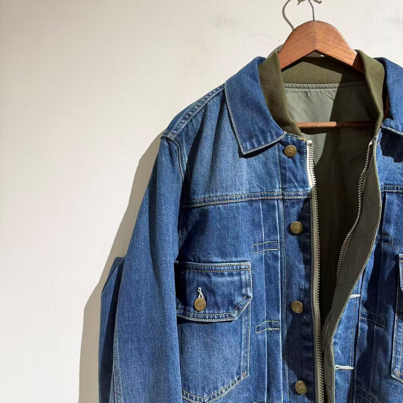 리버서블 리버서블 데님자켓 (Reversible reversible denim jacket)