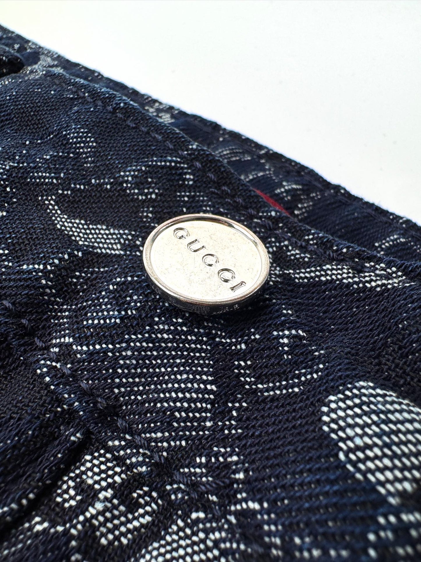울오버 자카드 데님셋업 (Wool over jacquard denim set)