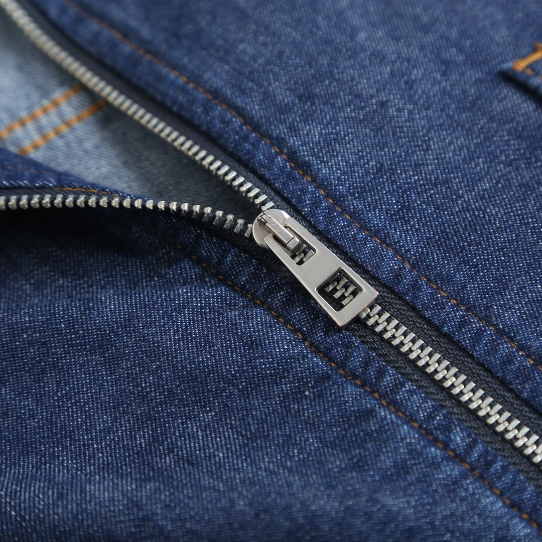 자수 패치 집업 (Embroidered patch zip-up)