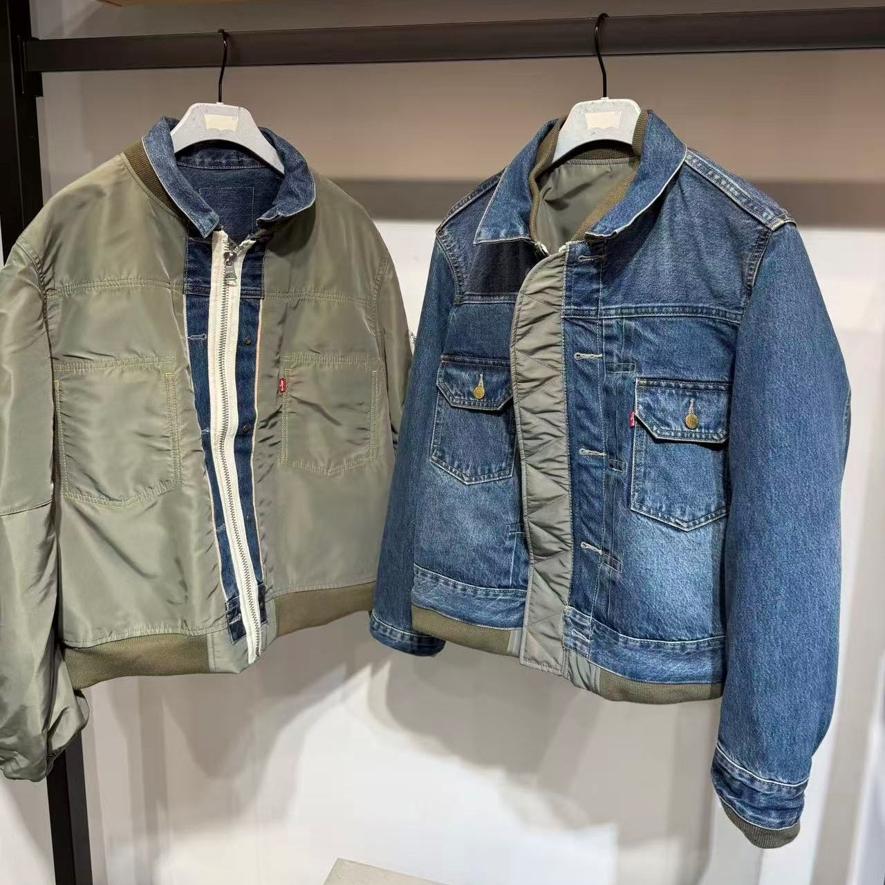 리버서블 리버서블 데님자켓 (Reversible reversible denim jacket)