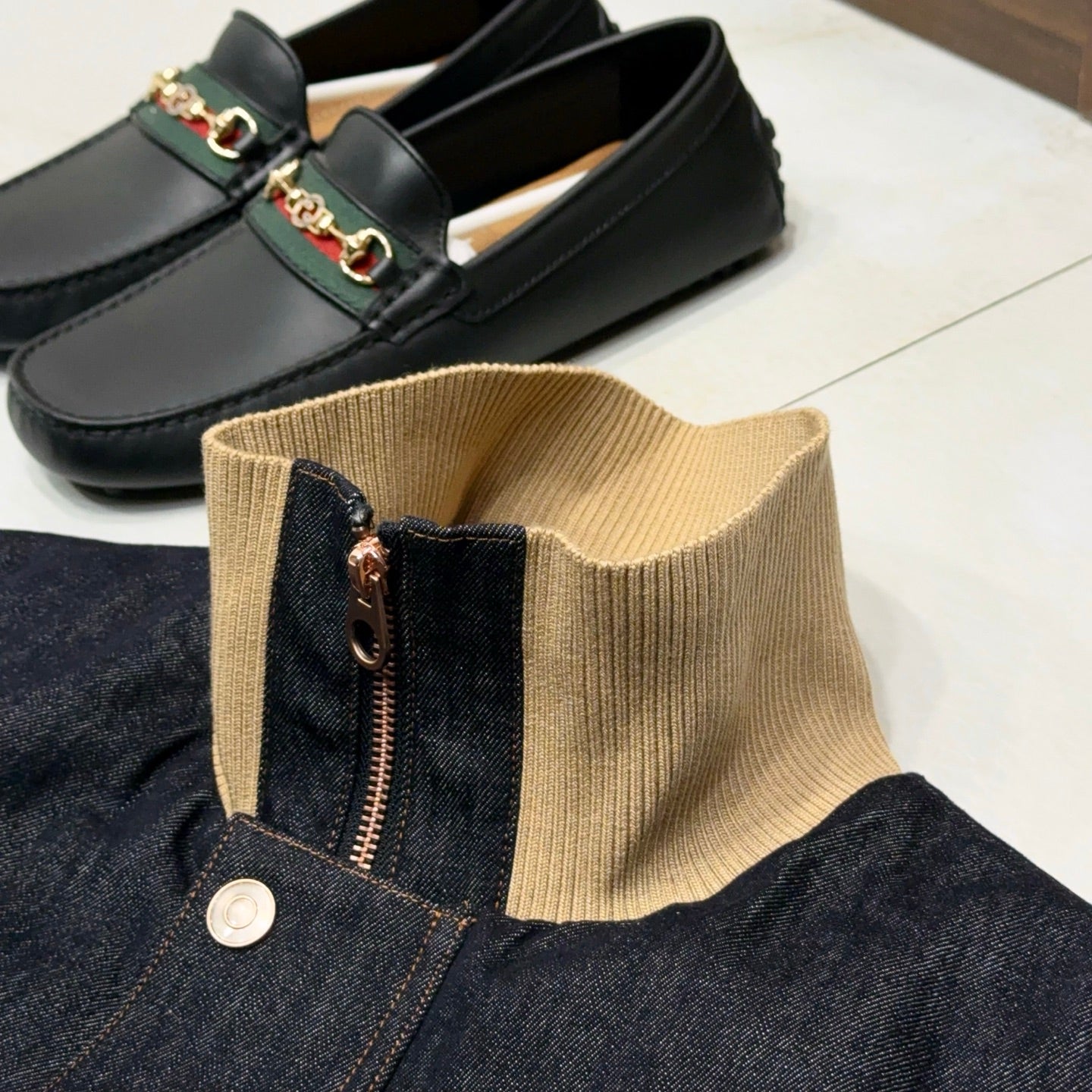 레이어링 조끼 (herringbone vest)