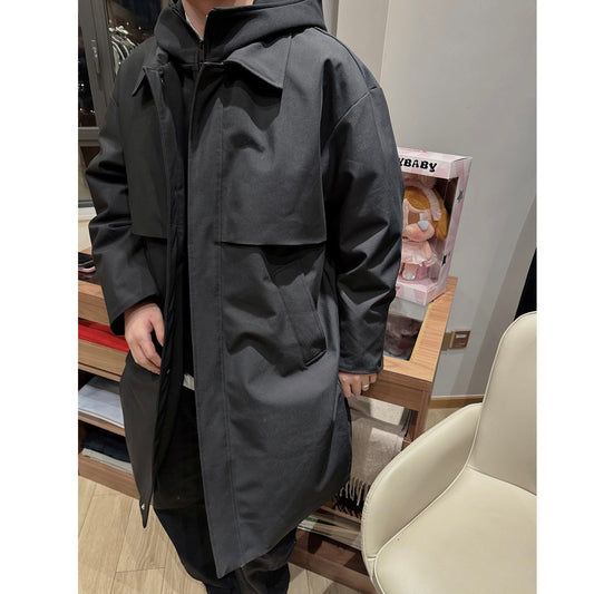 매트 트윌 롱 다운 코트 (Matte twill long down coat)