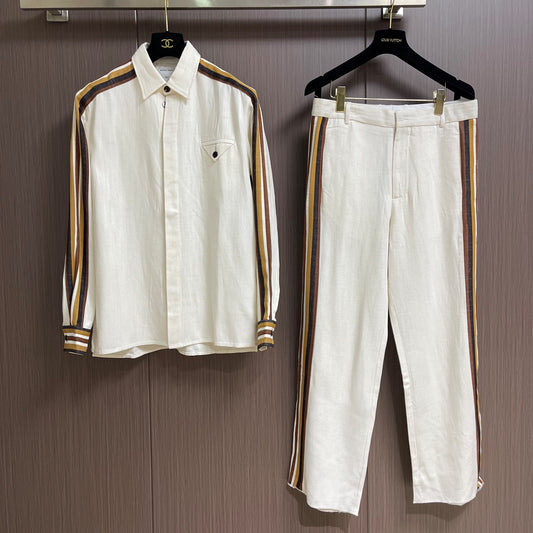 텍스처 셔츠, 팬츠 세트 (Textured shirt and pants set)