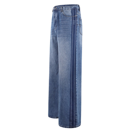 사이드 라인 데님팬츠 (Side-stripe denim pants)