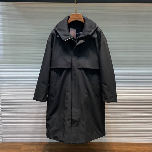 매트 트윌 롱 다운 코트 (Matte twill long down coat)