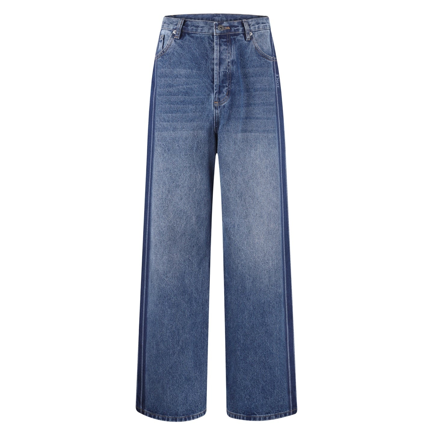 사이드 라인 데님팬츠 (Side-stripe denim pants)