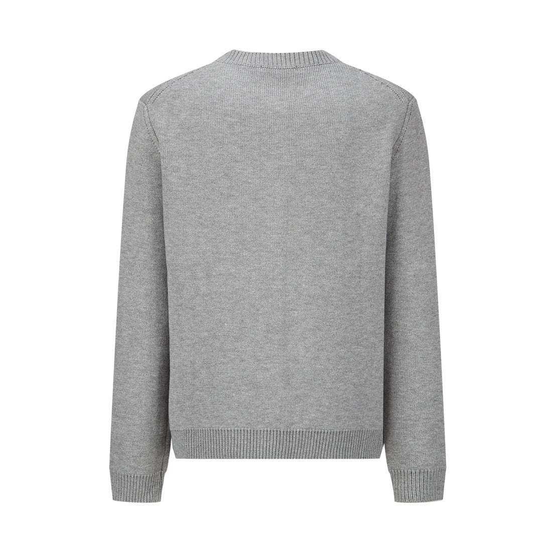 울 혼방 패치가디건 (Wool Blend Patch Cardigan)