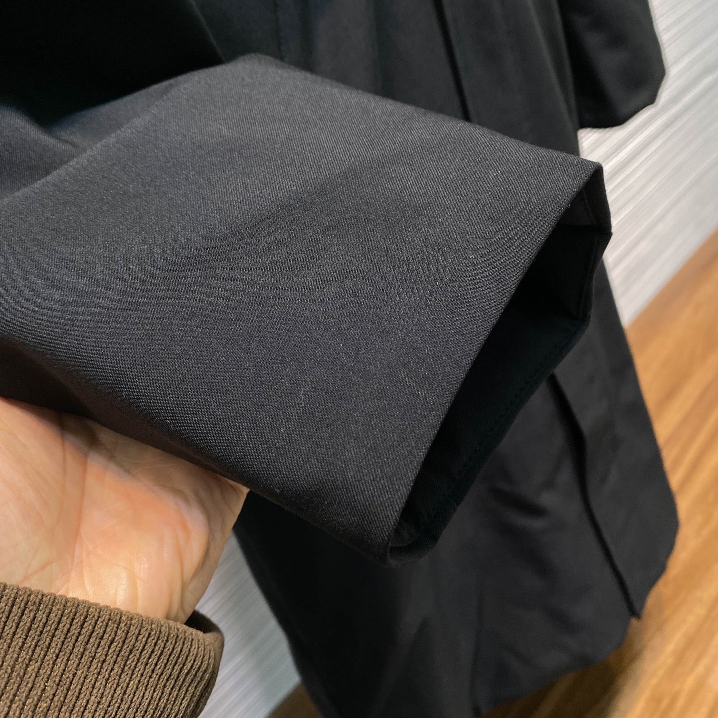 매트 트윌 롱 다운 코트 (Matte twill long down coat)