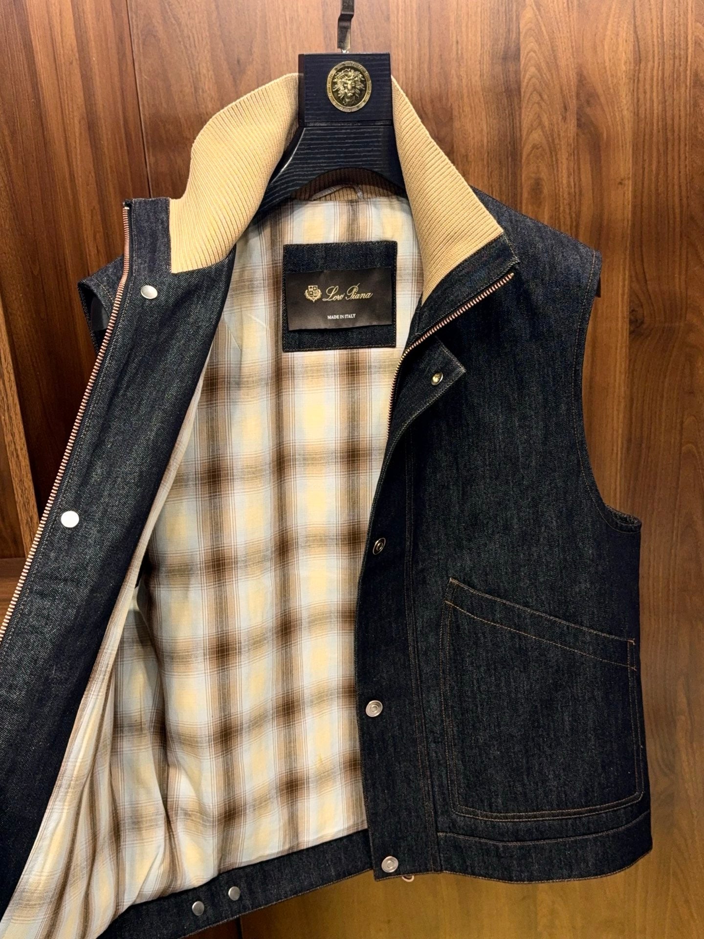 레이어링 조끼 (herringbone vest)