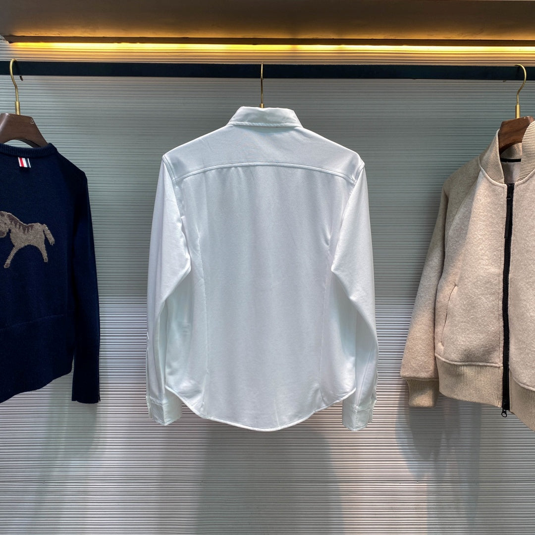 메쉬 패치 셔츠 (mesh patch shirt)